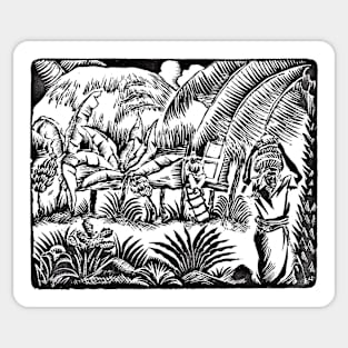 Inland Puerto Rico 1935 by Albert Potter Sticker